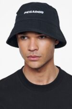 Pegador Logo Cotton Twill Bucket Black Hat