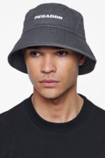 Pegador Logo Cotton Twill Bucket Grey Hat