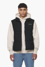 Pegador Bardon Cord Puffer Black Jacket